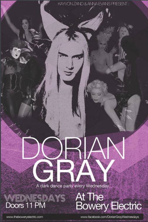 Kayvon Zand & Anna Evans Present Dorian Gray. A weekly dark dance party in NYC!
