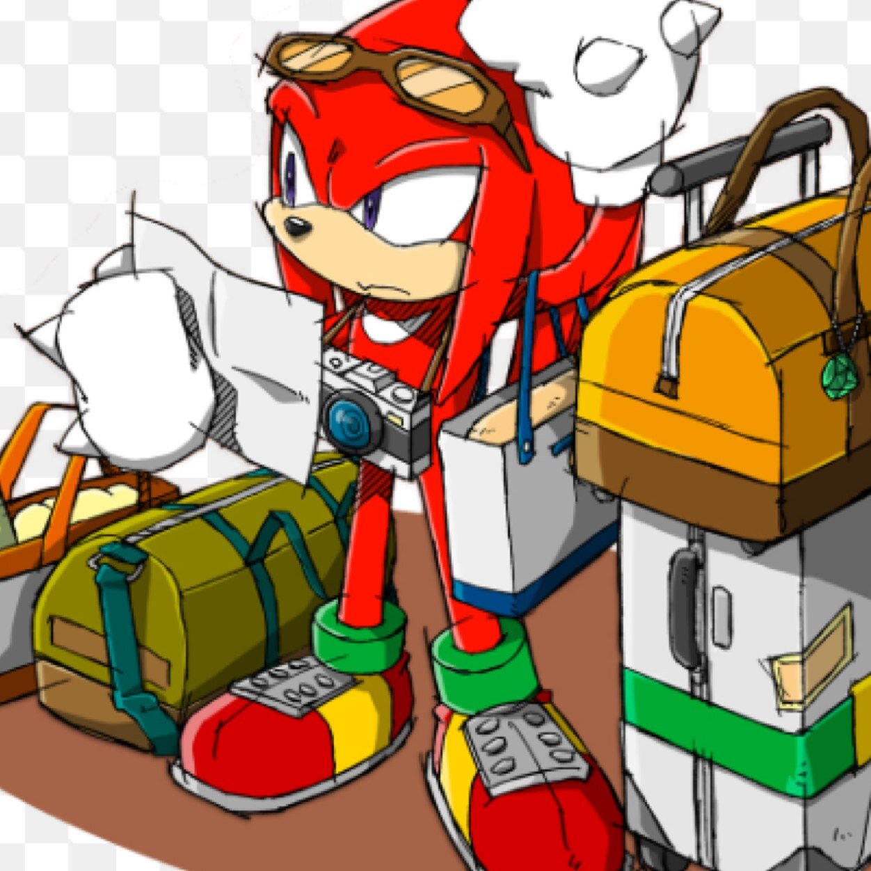 I am Knuckles! I sill pound any challange thats comes at me! As for Rouge! U batty bat! Especialy @rougethebat03