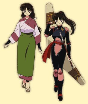 Watashi wa Sango desu. From Inuyasha. Miroku's wife. Kohaku's sister. Yoroshiku! (INA/ENG)