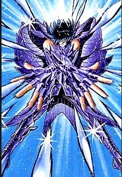 Estrella celeste de la Valentía. Juez de Garuda de Next Dimension y anterior santo de copa. Maestro de Tenma de Pegaso. [English] [Español]