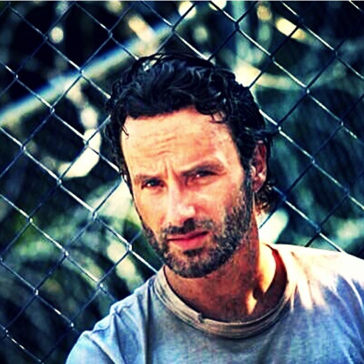 Names Rick, Rick Grimes. I use to be a sheriff. Now I'm just surviving, protecting my childen. I lost my wife, I'm not loosing them too.