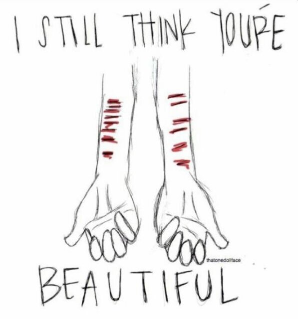 Waste of space, depressed, selfharm, fuck up, you name it I'm that//@_Slowly_Dying is my babygirl// boys get sad too:(
