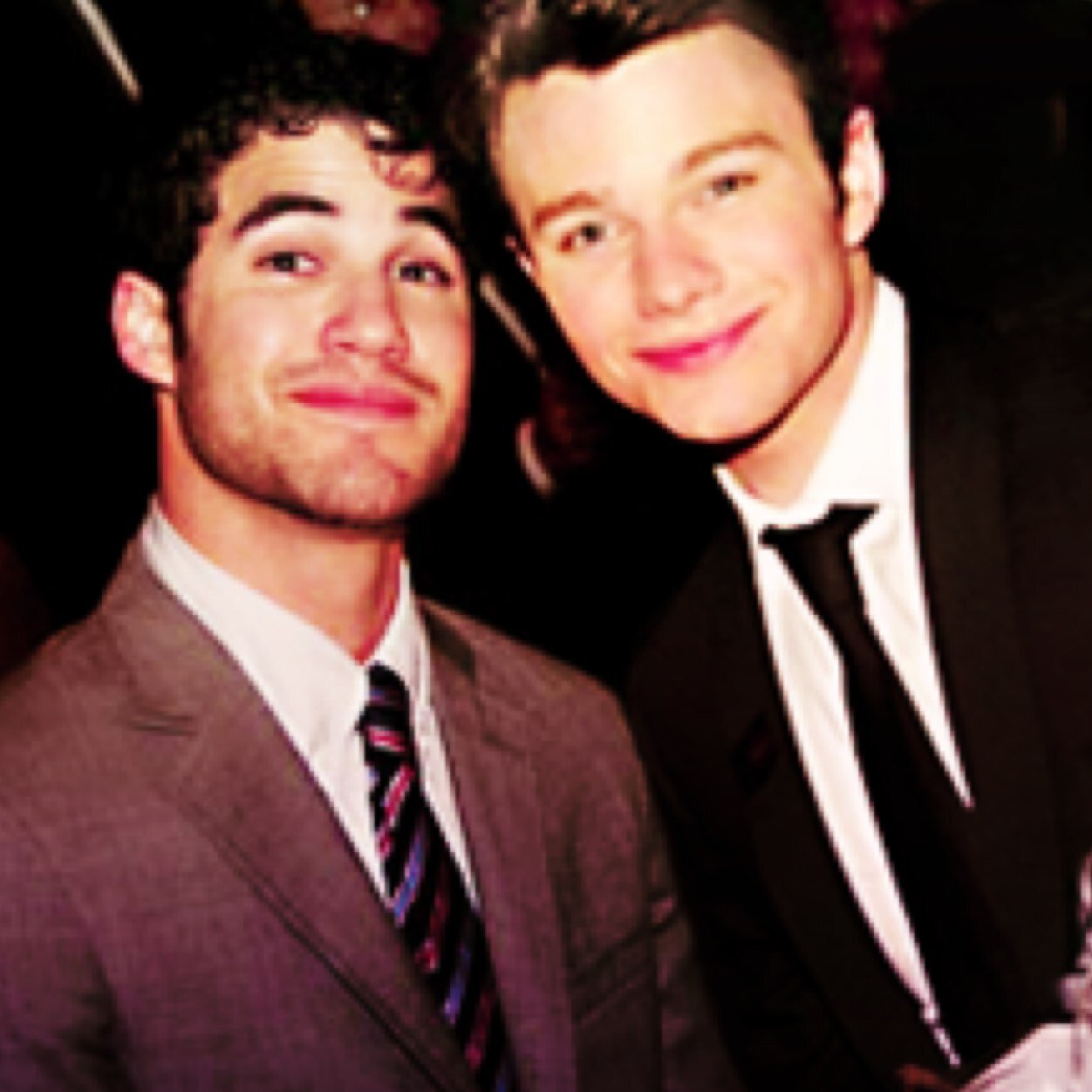 I am in love with the two best guys in the world, they are my everything. #glee #klaine #crisscolfer... I write fanfictions about Klaine and 1D. Check um out;)