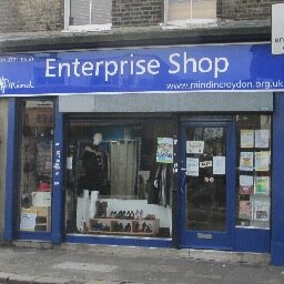 We are the Crystal Palace Mind Enterprise Shop. Swing by to support Mind in promoting good mental health and wellbeing. Donations are welcome.