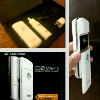 NanoSpray MGI adalah alat kecantikan yang hanya menggunakan air mineral saja, info lengkap :08158944978, 3280DDF0 (nol)