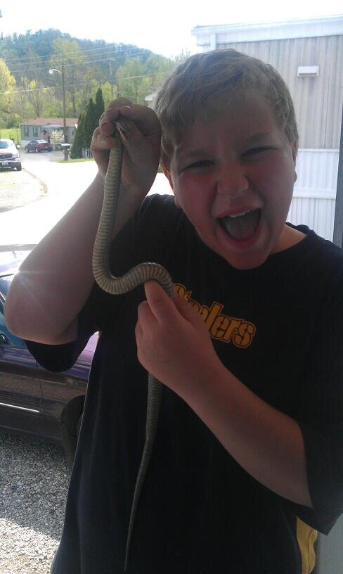 Im A football Player for Shadyside schools. My hobbies are catching snakes, fishing, hunting, & hanging out with my friends.