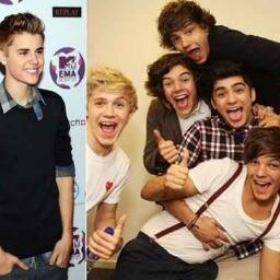 Liam, Zayn, Harry, Niall, Louis and Justin B! 5G1D!  I♥U 1/5 . DREMS!