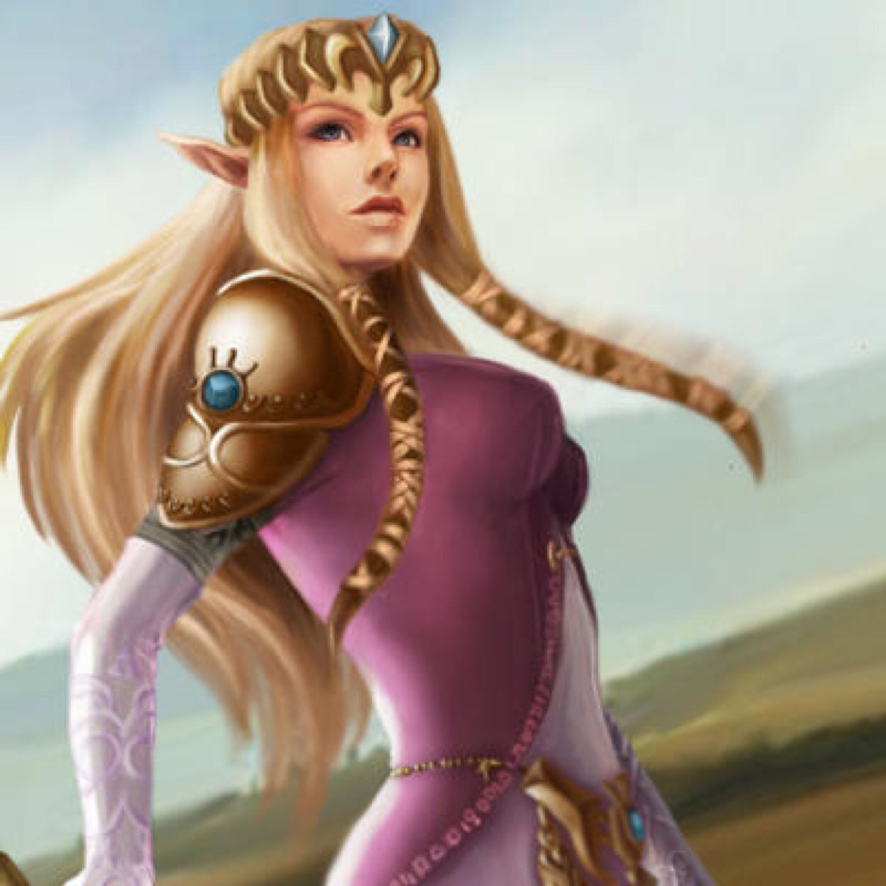 #Zelda The strength of a woman is impecable. Sneaking around, father will never know I practice weaponry. Where is the Hero? |#Fighter| |#Detailed|