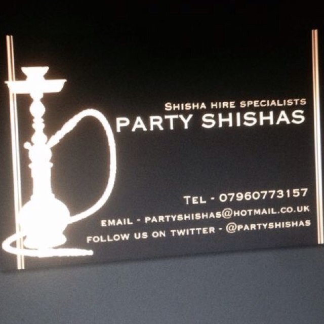 PARTYSHISHAS's profile picture. Shisha Hire Specialists Based in London Contact us - 07960773157
PartyShishas@hotmail.co.uk