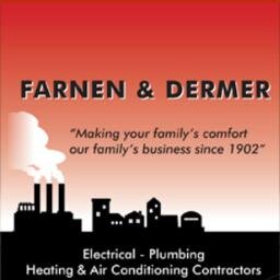 Family owned/operated, Farnen & Dermer provides Heating, A/C, and Plumbing services from factory-trained technicians. We're The Comfort Guys!