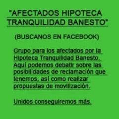 Twitter oficial de la Plataforma de Afectados de la Abusiva Hipoteca Tranquilidad de Banesto  http://t.co/3MI32TQwBB
