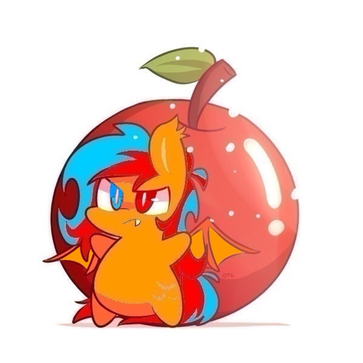 scree~-(@mlp_RainbowNote 's bat form)- (I LOVE APPLES!!!!)