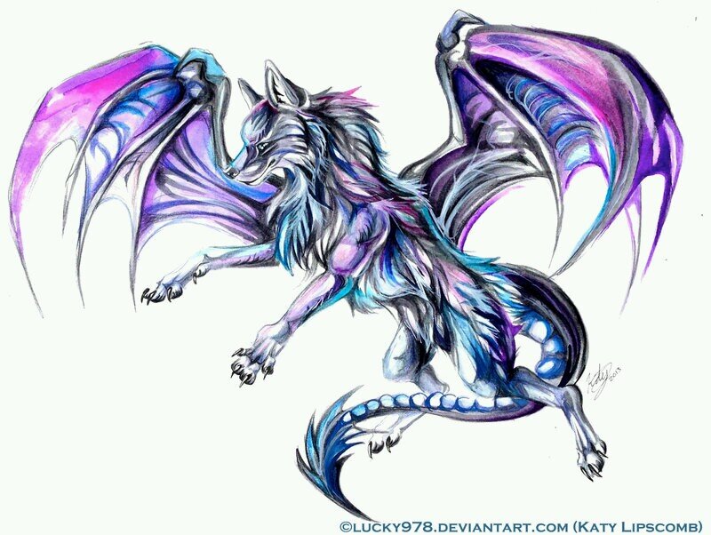 i'm half dragon, half wolf. please... don't be afraid of me. #Alone