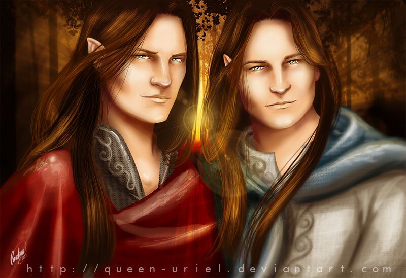Nietos de Galadriel, hijos de Elrond y príncipes de Imladris.