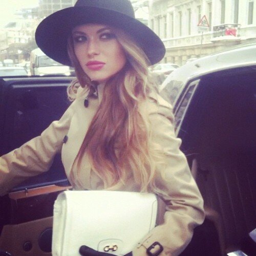 The awkward moment when someone wears more makeup than clothes.