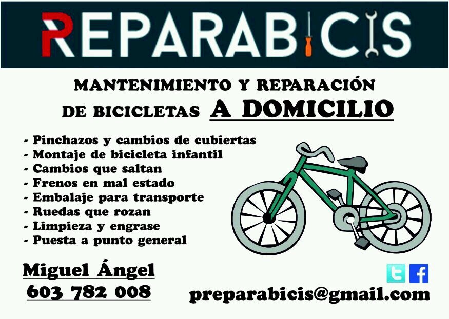 Reparación y mantenimiento de bicicleta  a domicilio. No dejes que se oxide, móntala.