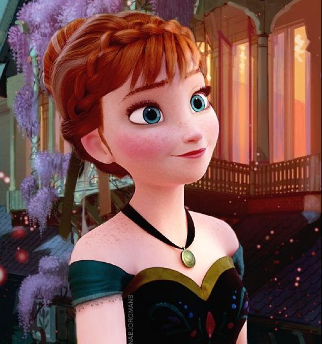 Hi! I'm Anna, princess of Arendelle! My older sister Elsa has amazing ice powers!!! I love Elsa, Olaf, Sven and my boy Kristoff! Love is an open door! ♥