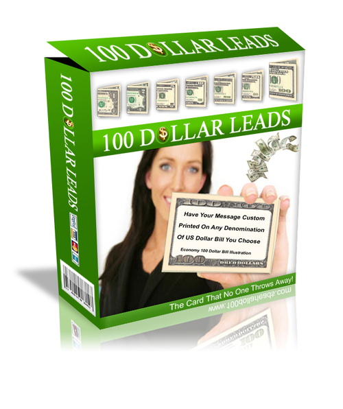 100DollarLeads's profile picture. Viral Lead Generation For Your Business. We Print Your Ad On Any Denomination Of US Dollar Bill !