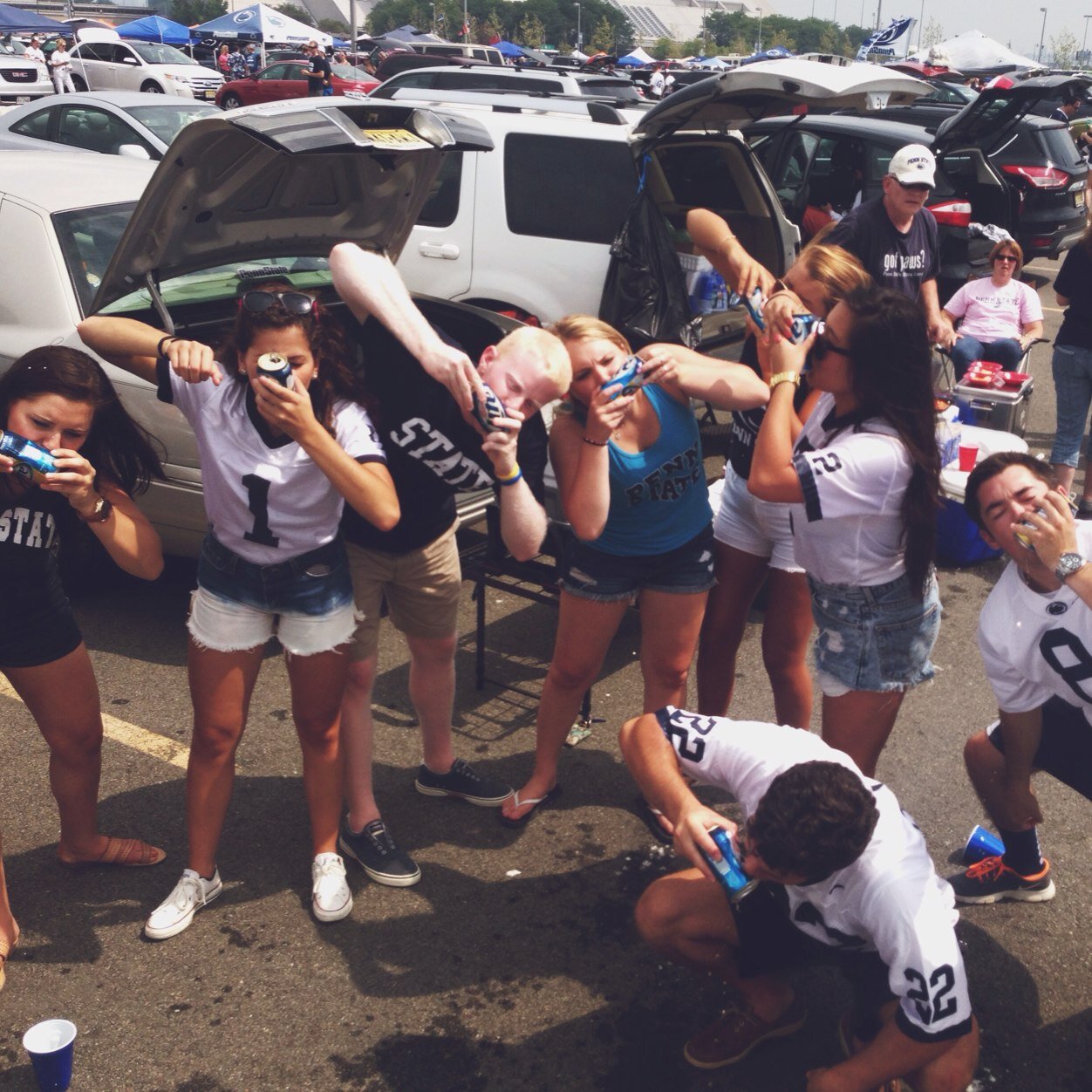 Shotgunning beers, crushing interviews, and making money.