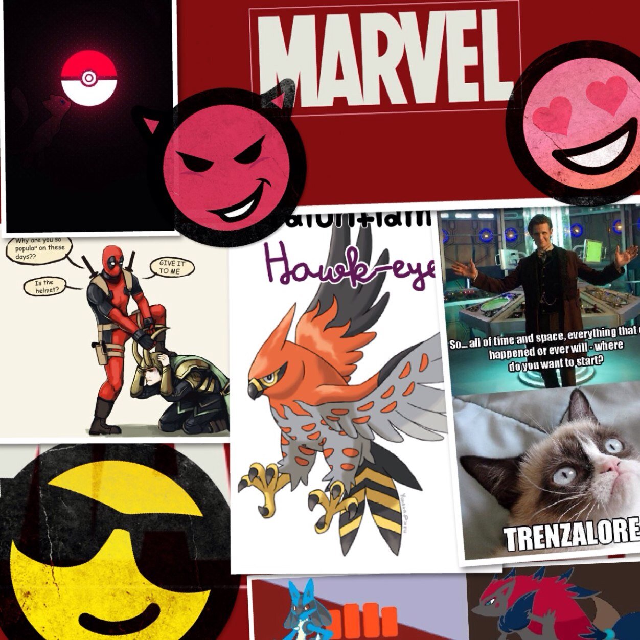 Pokemon Breeder/Battler, Marvellite, Whovian and a weird phaze about horror and zombies. Follow me for bad jokes and stuff... And thangs... ;P