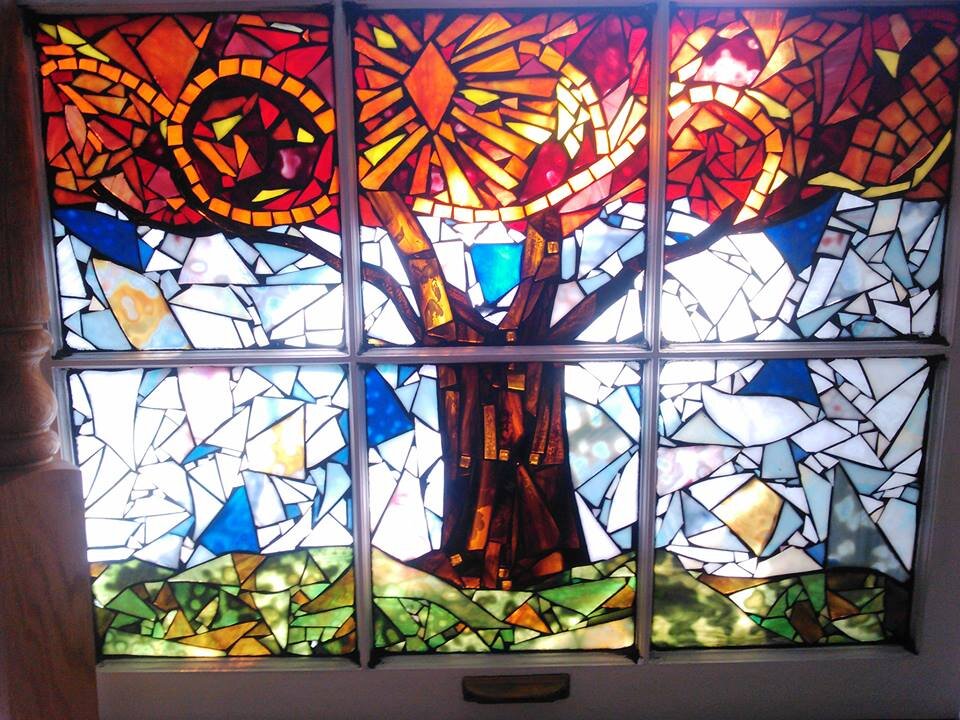 Mosaic glass artist. #design #art #architecture #glass #Louisville #Kentucky #artist #mosaicart #Louisvillearts