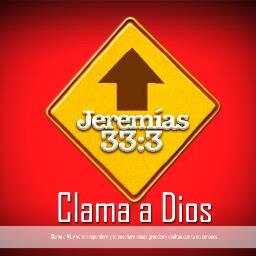 Jeremías 33:3 Clama a mi y Yo te responderé. Cuando el mundo te dice que no hay solución a tu problema, es cuando Dios te dice: Clama a mi y te responderé.