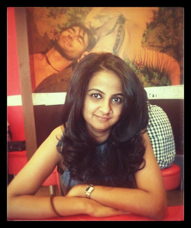 I hyd my tears behind a painted :)
