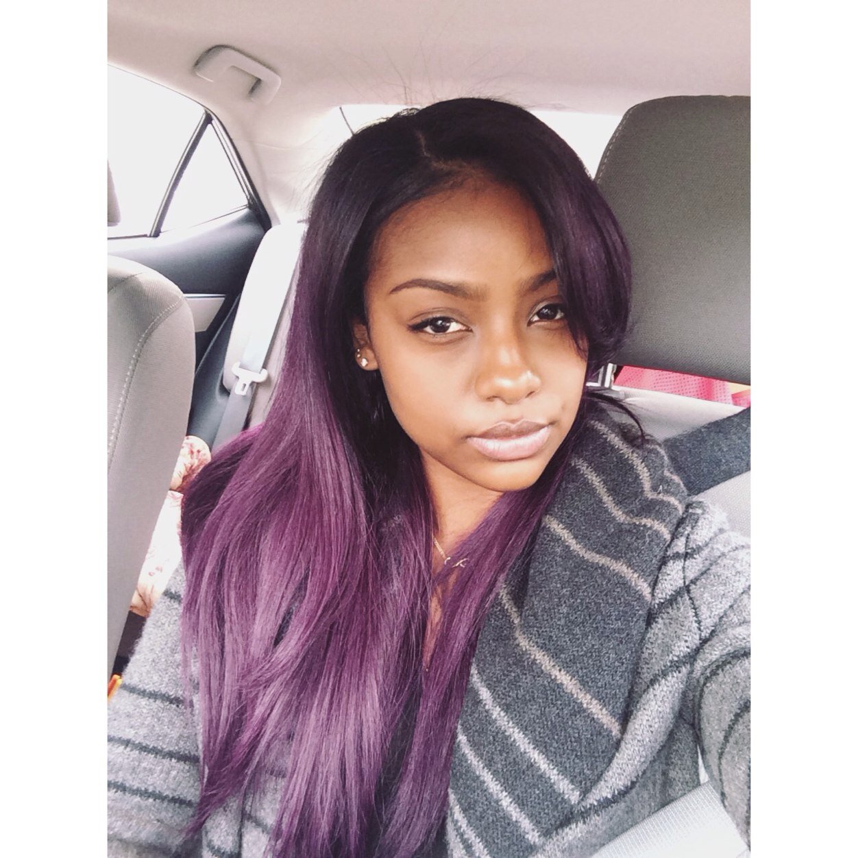 Any Tea This Girl With The Purple Hair Justine Skye Lipstick Alley
