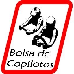 BolsaDeCopiloto's profile picture. Aquí seguimos a todos los #copilotos de #rallye #wrc #erc #cera #cert y hacemos RT de sus noticias así como informamos de pilotos que busquen copiloto