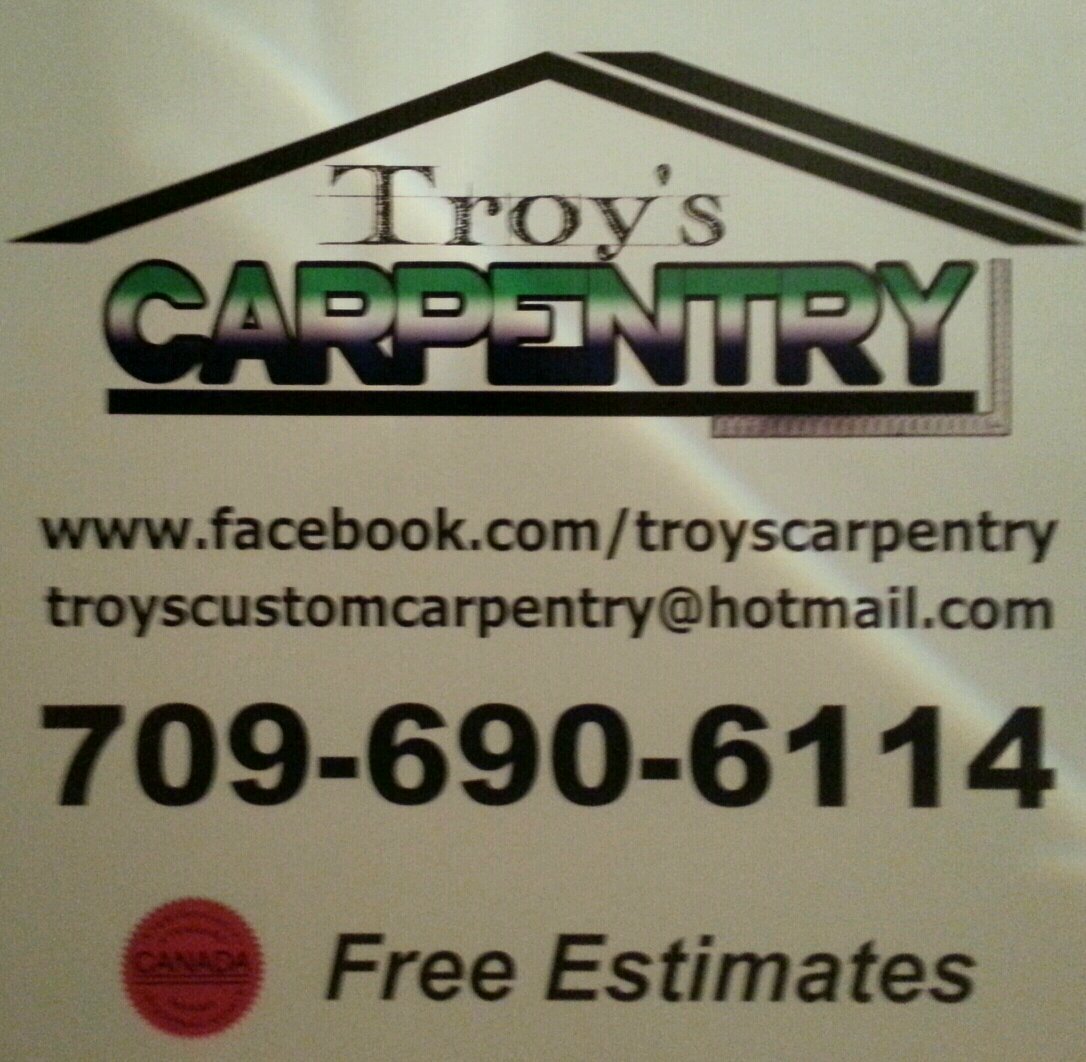 TroysCarpentry's profile picture. For complete interior and exterior renovations lead by a certified carpenter, call Troy at 690 6114 for a free quote.  Quality workmanship guaranteed.