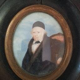 The picture is a painting of Rabbi Nossen Maas who lived from 1755 till 1837 in Frankfurt Germany. I am the sixth generation of this Rabbi.