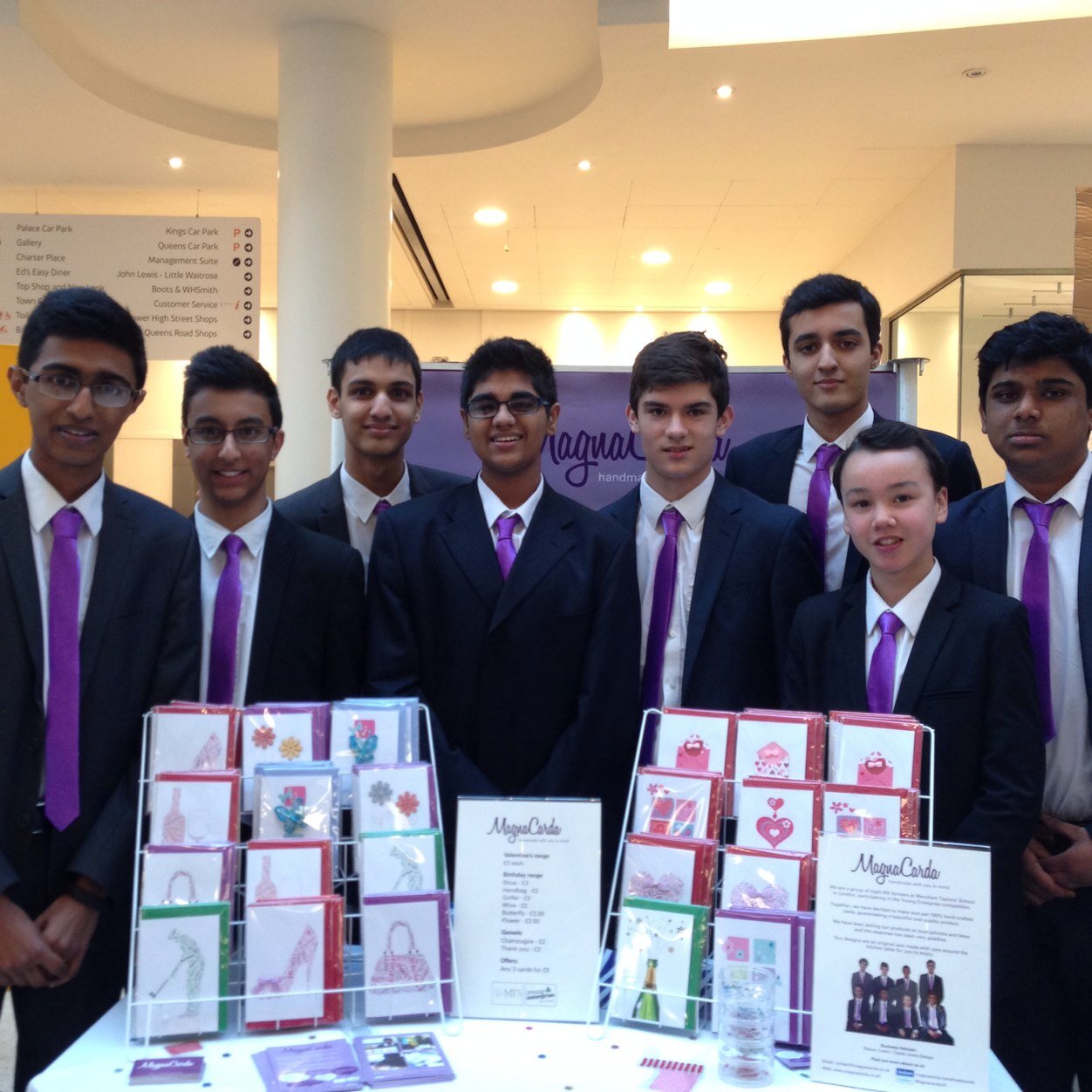 We are a company participating in the Young Enterprise Competition based in Northwood selling hand crafted cards
