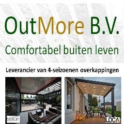 OutmoreBV's profile picture. Importeur van terrasoverkappingen en accessoires die het buitenleven veraangenamen. O.a. de bio-klimatologische lamellen overkapping van Biossun.