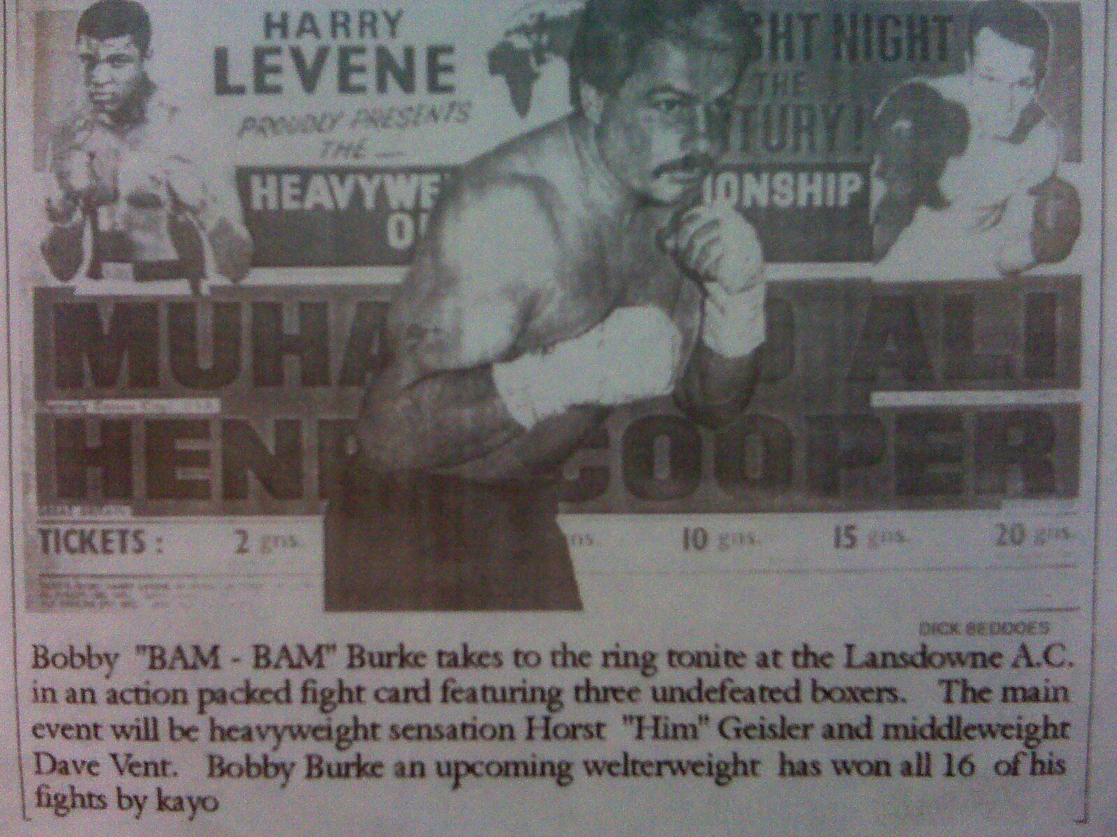Former boxer,  Pro & Am trainer,  promoter
