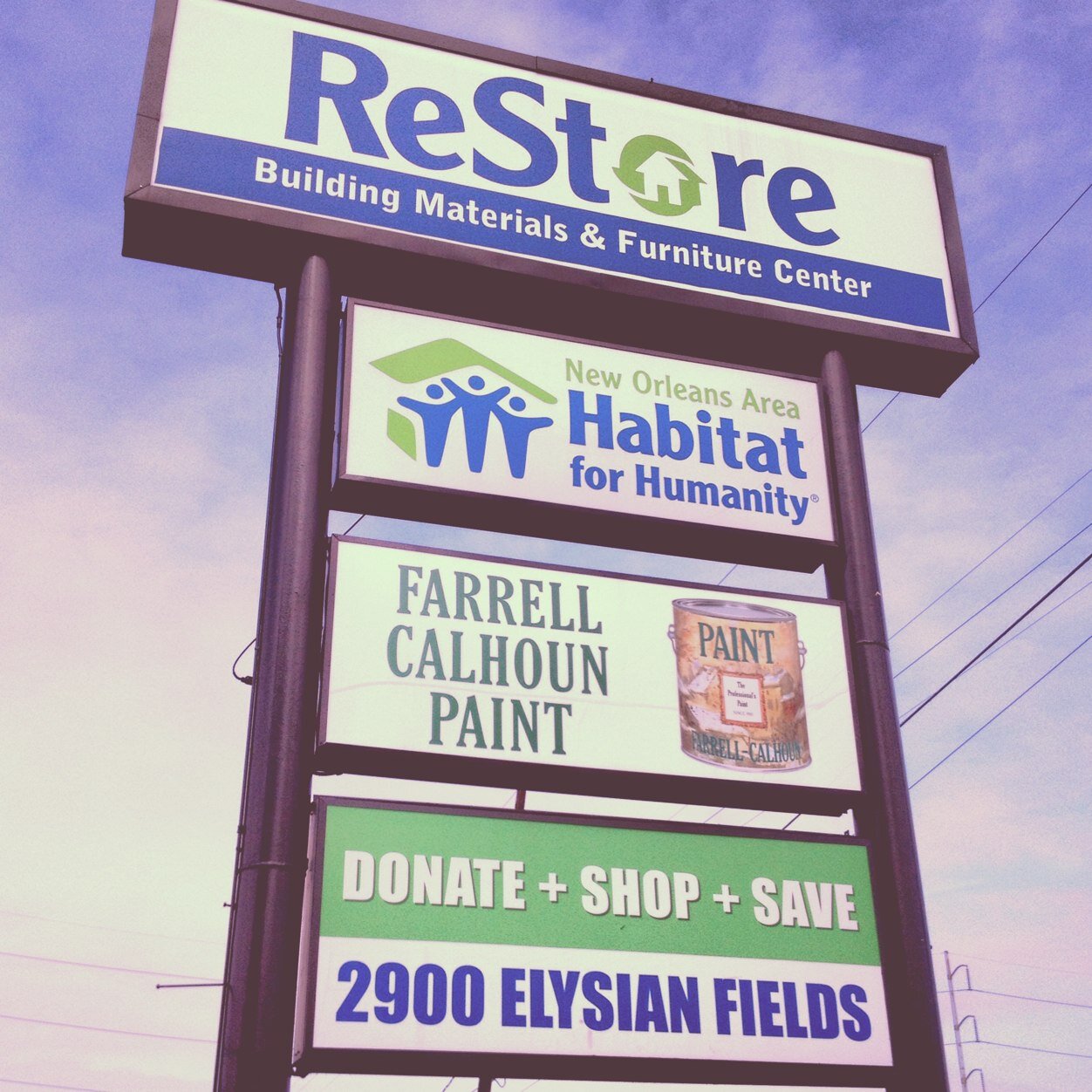 We sell new/used building materials and home furnishings. All profits go to build more Habitat homes in the New Orleans Area.Open Tuesdays-Saturdays 10am-6pm.