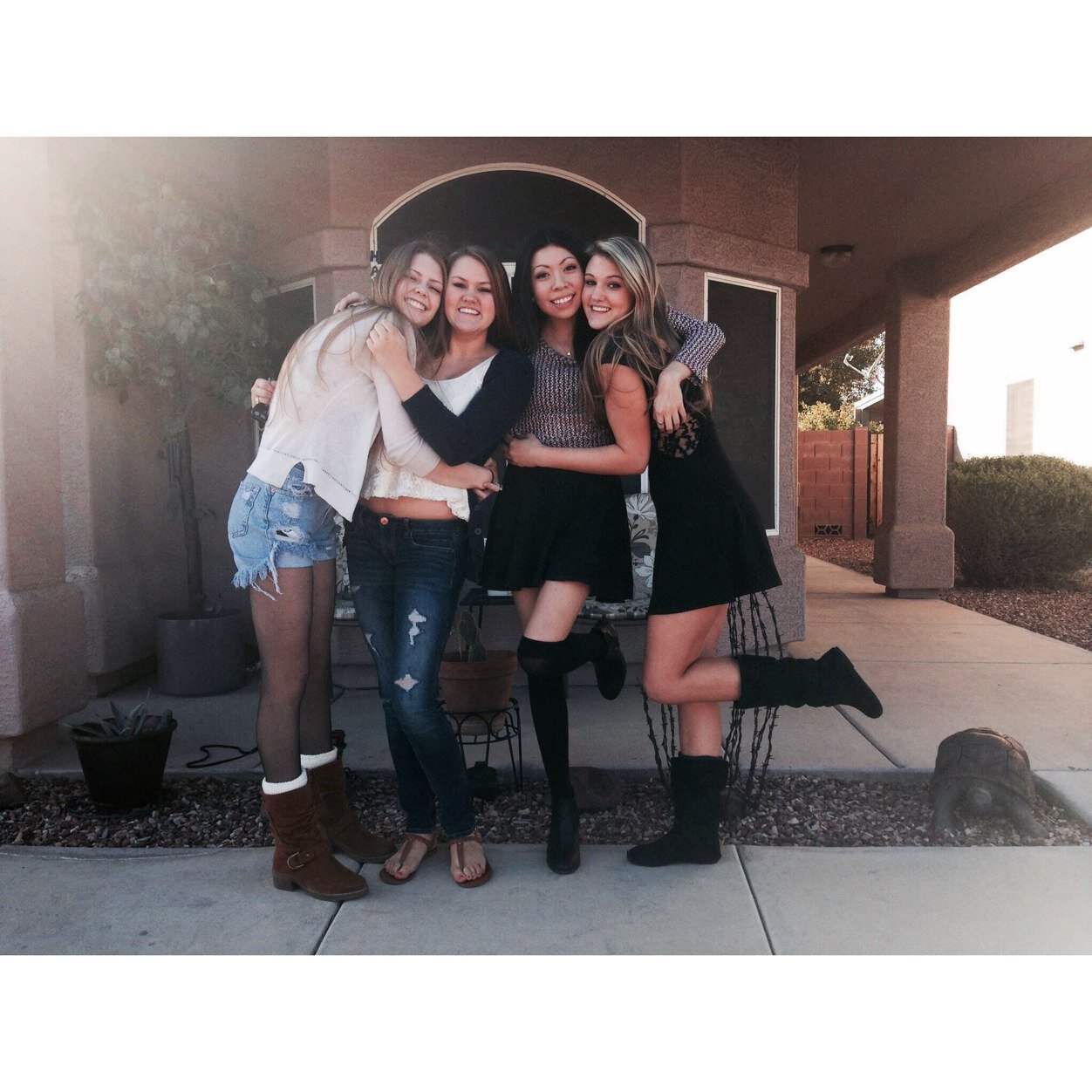 Just a group of girls with their own humor.