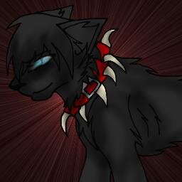 I am Lord Scourge....A cold hearted black tom with one white paw and a red spiked collar.