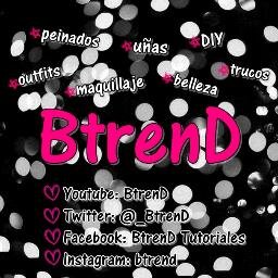 _BtrenD's profile picture. Espacio en youtube dedicado a la moda, belleza, DIY, trucos, recetas...!
Atrévete a ser trendy! ♥