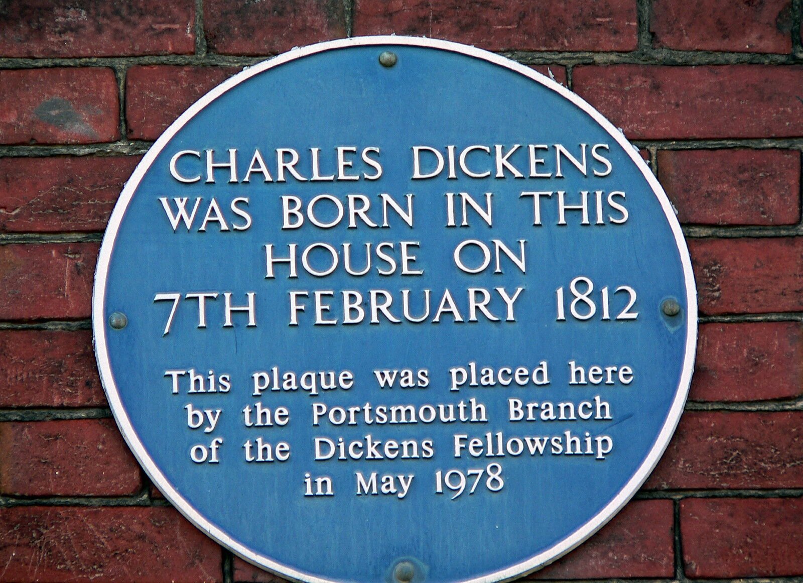 Birthplace Museum of Charles Dickens, Portsmouth's most famous son.