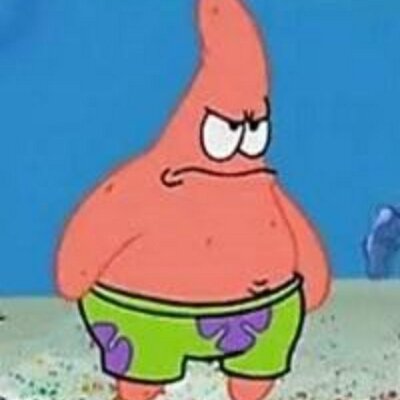 Savage Patrick Star Meme Evil Angry Spongebob Squarepants Art Print