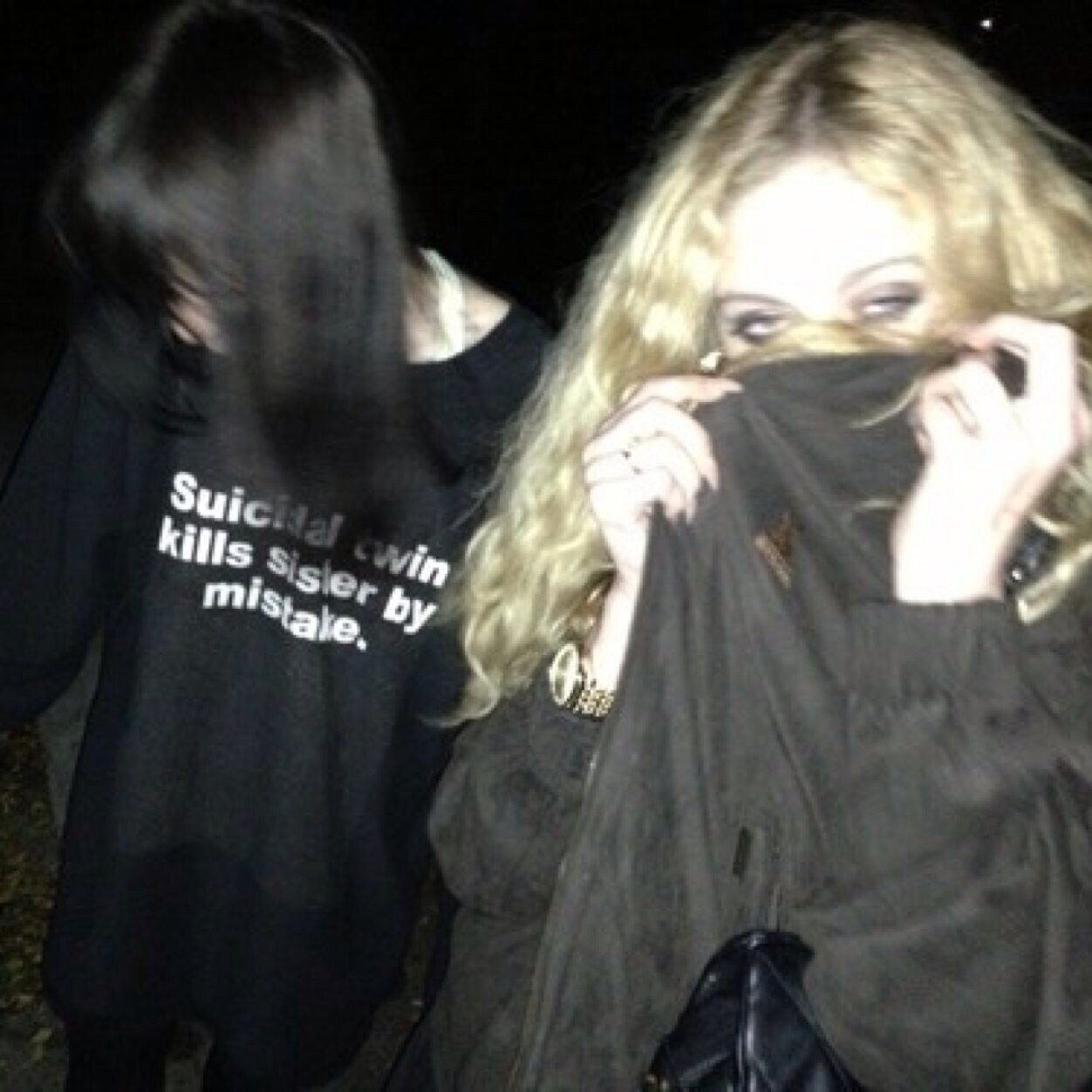 sad teens with happy faces #illhueminati