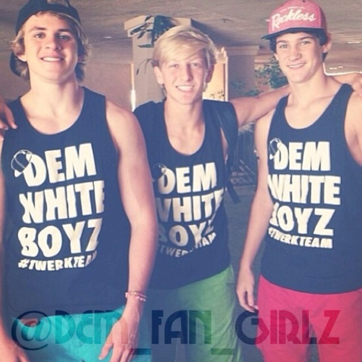 We basically fangirl over Dem White Boyz. Follow our personals: @thesupercam (3/3 follows) & @caaailyn_grice (1/3 follows)