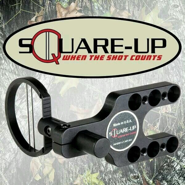 Improve your archery accuracy right now. The Square-Up eliminates bow torque. Shoot tighter groups. More confidence at long range. Watch our video!