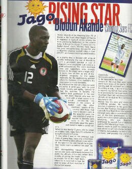 GOALKEEPER- Nigeria Youth National Team and Shooting Stars Sports Club.