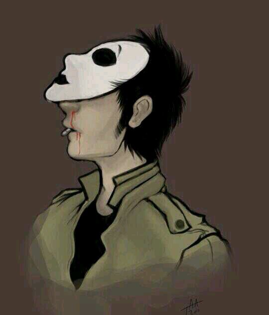 'Ello. I'm Masky. Slender man's proxy..I also work with Hoodie and...ugh..Ticci Toby..#Single