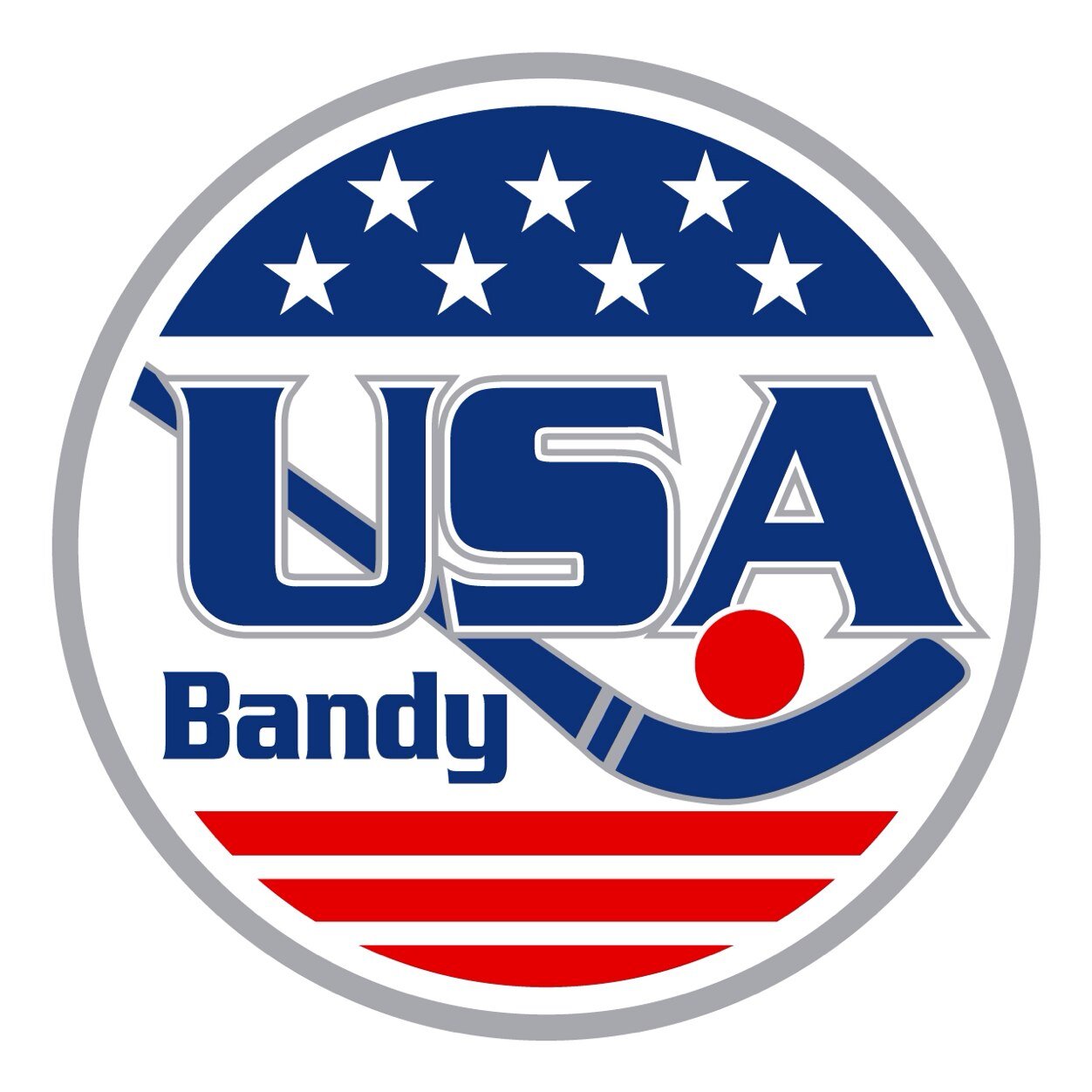 The official team representing the red, white, and bandy.