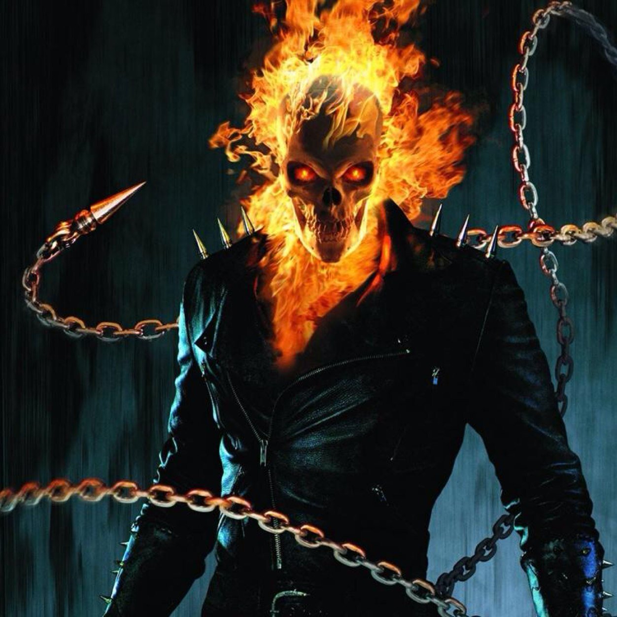 Im Ghost Rider and im awesome i will kill deadpool for putting gasoline and water on my head thxs for telling me deadpool head: deadpool voice in head:np :)