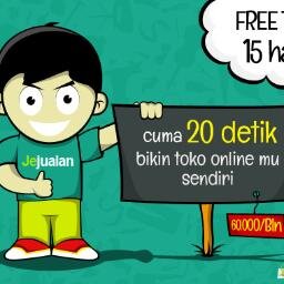 Buat Toko Onlinemu Dalam 20 detik,Free 15 Hari