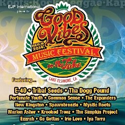 The first annual Good Vibes Music Festival On The Lake brings ROOTS, ROCK, HIP HOP, and REGGAE music to one stage. The first of its kind in Lake Elsinore, CA.