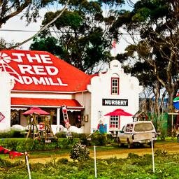 Owner of Red Windmill Farmstall Napier. Farm-fresh, free-range food, country hospitality. Labyrinth. Mrs Robinson's Vintage shop. R316 Napier. 028 4233576.